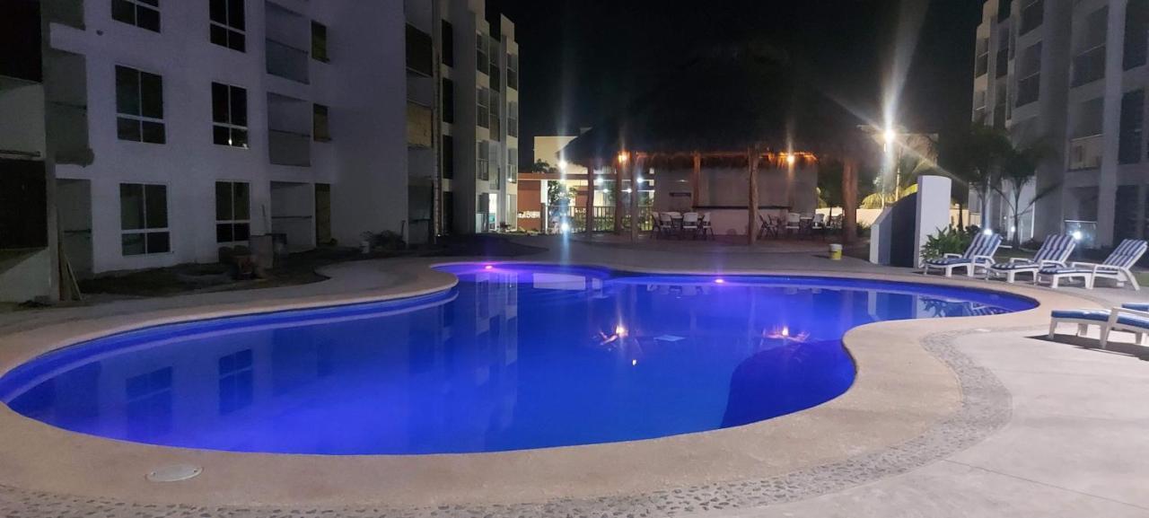 Ferienwohnung Bonito Departamento En Planta Baja En Manzanillo Con Alberca Exterior foto